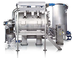 High temperature, high pressure and low bath ratio gas-liquid dyeing machine